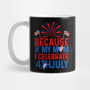 Design '4th July Mom Patriotic America Celebrate Quote' on Women's Mug